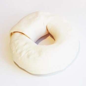 Wit buffelhuid donut M