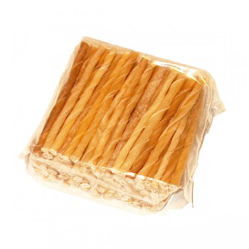 Buffelhuid twisted stiks M  7/8 mm