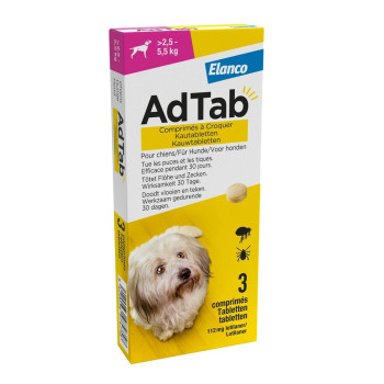 AdTab HOND 2,5 / 5,5 kilo   Elanco