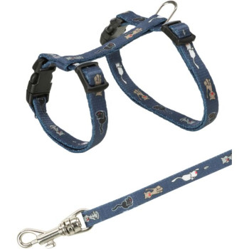 Kittentuig met poesjes Blauw