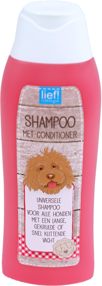 Shampoo gekrulde vacht met conditioner