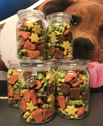 Bewaar pot met Kerstkoekjes